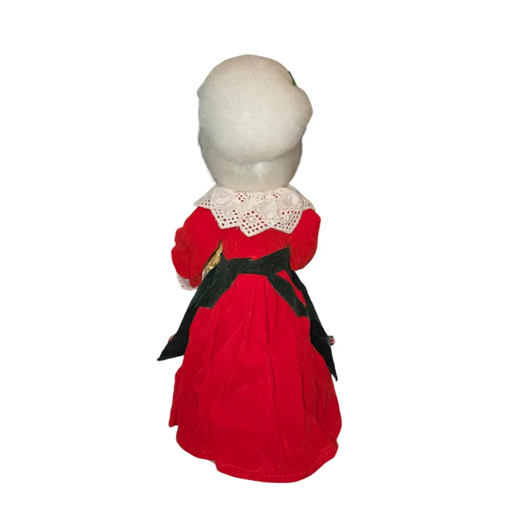 Vintage Made In Taiwan Christmas‎ Papier Mache Mrs. Claus With Candy 11